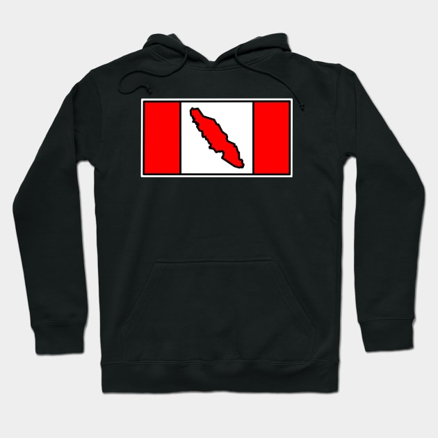 Vancouver Island - Canada Flag - Canadian Eh - Vancouver Island Hoodie by City of Islands